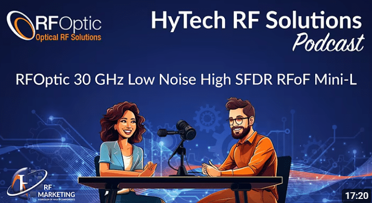 RFoF podcast – RFOptic’s 30GHz RFoF LN High SFDR