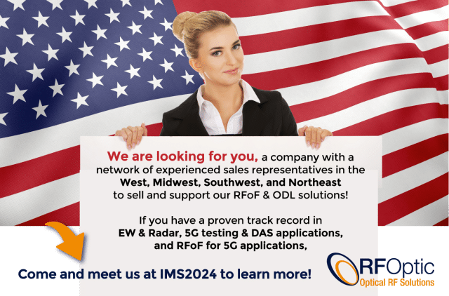 RFOptic, Inc. is looking for sales representatives (Telecom/RF) – West, Midwest, Southwest, and Northeast